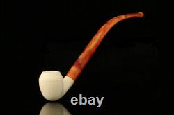 Rhodessian Churchwarden Block Meerschaum Pipe with fitted case M2103