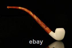 Rhodessian Churchwarden Block Meerschaum Pipe with fitted case M2103