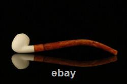 Rhodessian Churchwarden Block Meerschaum Pipe with fitted case M2103