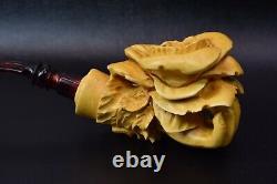 Rose In Lady Hand Pipe By S Yanik New Block Meerschaum Handmade W Case-Stand#140