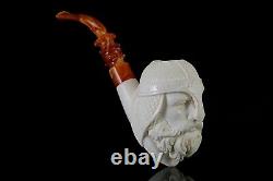 Royal Knight Pipe By Erdogan EGE Handmade Block Meerschaum-NEW W CASE#85