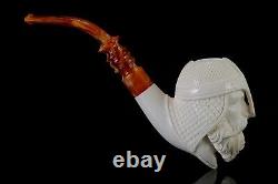 Royal Knight Pipe By Erdogan EGE Handmade Block Meerschaum-NEW W CASE#85