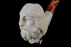 Royal Knight Pipe By Erdogan EGE Handmade Block Meerschaum-NEW W CASE#85