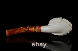 Royal Knight Pipe By Erdogan EGE Handmade Block Meerschaum-NEW W CASE#85