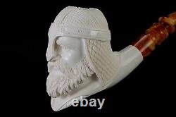 Royal Knight Pipe By Erdogan EGE Handmade Block Meerschaum-NEW W CASE#85