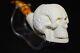 Rusticated Skull Pipe Block Meerschaum-new Handmade From Turkey With Case#691