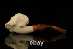 Santa Claus Smoking Block Meerschaum Pipe with fitted case M1432