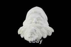 Santa Smoking Himself Pipe By Erdogan Handmade Block Meerschaum-NEW W CASE#835