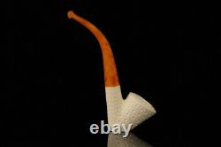 Self Sitter Block Meerschaum Pipe with fitted case M1334