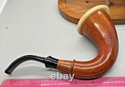 Sherlock CALABASH PIPE BLOCK MEERSCHAUM BOWL GOURD Briar Near Mint Restored