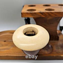 Sherlock CALABASH PIPE BLOCK MEERSCHAUM BOWL GOURD Briar Near Mint Restored
