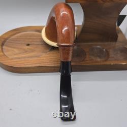 Sherlock CALABASH PIPE BLOCK MEERSCHAUM BOWL GOURD Briar Near Mint Restored