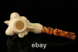 Sherlock Dr Watson Eagle's Claw Block Meerschaum Pipe with CASE 10258