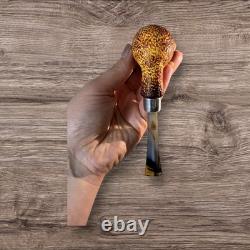 Silver Handmade Block Meerschaum Pipe (Air Room)