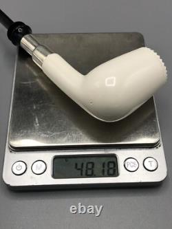 Silver Spigot Billiard PIPE-BLOCK MEERSCHAUM-NEW-HAND CARVED W Case#1664
