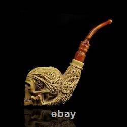 Skeleton Hand Sugar Skull Pipe New Block Meerschaum Handmade W Case1518