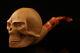 Skull Block Meerschaum Pipe By Kenan With Custom Case 13594