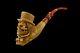 Skull Cowboy Figure Pipe By Koray Block Meerschaum-new W Case#972