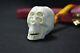Skull Pipe Block Meerschaum-new With Case#448 Churchwarden Stem