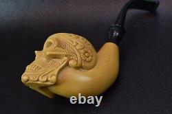 Skull Pipe By Kenan-new-block Meerschaum Handmade W Case&Tamper#480