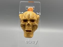 Skull Pipe W Wings Block Meerschaum-NEW HANDMADE W CASE#1594