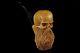 Skull W Beard Pipe By Kenan Handmade Block Meerschaum-new W Case#266
