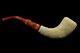 Slim Horn Vineyard Pipe By H Ege New Block Meerschaum Handmade W Case#93