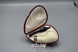 Small Bowl Volcano Pipe By Tekin-new-block Meerschaum Handmade W Case#1510