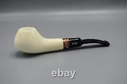 Small Bowl Volcano Pipe By Tekin-new-block Meerschaum Handmade W Case#1510