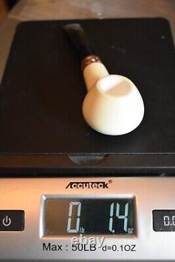 Small Bowl Volcano Pipe By Tekin-new-block Meerschaum Handmade W Case#1510