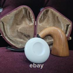 Small Calabash Pipe & Smooth Block Meerschaum Bowl By Cpw Calabash Pipes #z18
