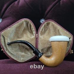 Small Calabash Pipe & Smooth Block Meerschaum Bowl By Cpw Calabash Pipes #z18