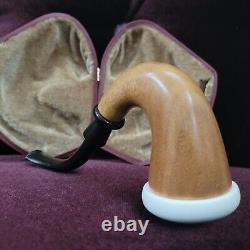 Small Calabash Pipe & Smooth Block Meerschaum Bowl By Cpw Calabash Pipes #z18