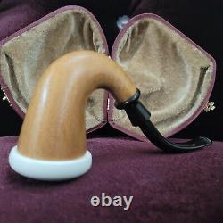 Small Calabash Pipe & Smooth Block Meerschaum Bowl By Cpw Calabash Pipes #z18