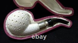 Small Size Golf Ball Meerschaum Pipe Handcarved From Block Meerschaum By Adnan