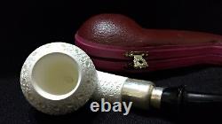 Small Size Golf Ball Meerschaum Pipe Handcarved From Block Meerschaum By Adnan