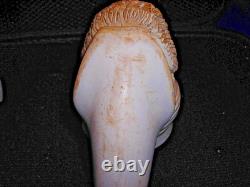 Smoked Block Meerschaum Sultan Pipe 22 Inches Long Lots Of Detailed Carving