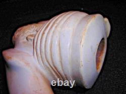 Smoked Block Meerschaum Sultan Pipe 22 Inches Long Lots Of Detailed Carving