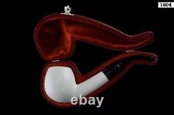 Smooth Apple Pipe New Block Meerschaum Handmade W Case#999