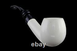 Smooth Apple Pipe New Block Meerschaum Handmade W Case#999