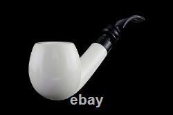 Smooth Apple Pipe New Block Meerschaum Handmade W Case#999