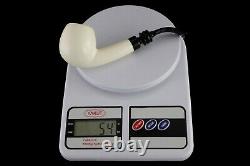 Smooth Apple Pipe New Block Meerschaum Handmade W Case#999