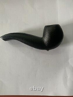 Smooth Apple Pipe W 925 Silver BLOCK MEERSCHAUM-NEW-HAND CARVED W Case