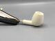 Smooth Apple Pipe With Silver New-block Meerschaum Handmade With Case# 1130