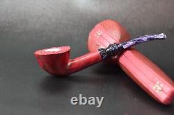 Smooth Bent Dublin Pipe By Tekin-new-block Meerschaum Handmade W Case#769