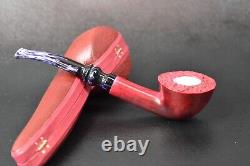 Smooth Bent Dublin Pipe By Tekin-new-block Meerschaum Handmade W Case#769