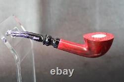 Smooth Bent Dublin Pipe By Tekin-new-block Meerschaum Handmade W Case#769