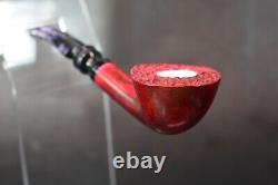 Smooth Bent Dublin Pipe By Tekin-new-block Meerschaum Handmade W Case#769