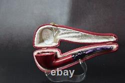 Smooth Bent Dublin Pipe By Tekin-new-block Meerschaum Handmade W Case#769