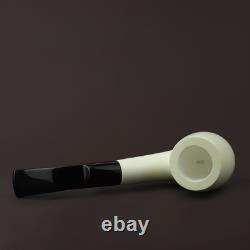 Smooth Bent Pipe 9 MM Filter BLOCK MEERSCHAUM-NEW-HANDCARVED Case#1182 W Tamper